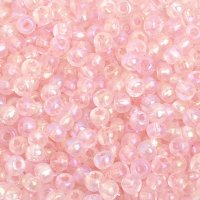 50g 6/0 Transparent Iris Light Pink Seed Beads 