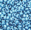 50g of 8/0 Metallic Blue Seed Beads