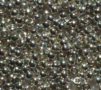 50g 8/0 Metallic Silver Seed Beads