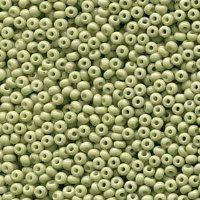 50g 8/0 Opaque Celadon Green Solgel Seed Beads