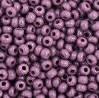 50g 8/0 Opaque Dark Mauve Seed Beads