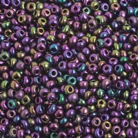 50g 8/0 Metallic Purple Iris Seed Beads