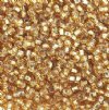 50g 8/0 Silverlined Gold Seed Beads