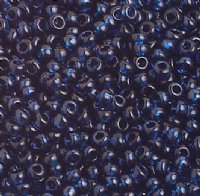 50g 8/0 Transparent Dark Aqua Seed Beads