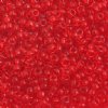 50g 8/0 Transparent Light Red Seed Beads