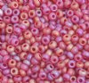 50g 8/0 Transparent Matte Dark Red AB Seed Beads