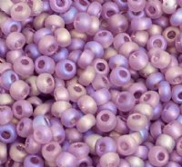 50g 8/0 Transparent Matte Light Amethyst AB Seed Beads