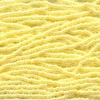 50g of 8/0 Pearl Yellow Ceylon Seed Beads