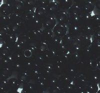 50g 2/0 Opaque Black Seed Beads