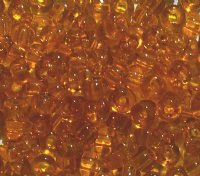50g 2/0 Transparent Light Orange Seed Beads
