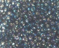 50g 6/0 Silver Lined Grey AB Seed Beads