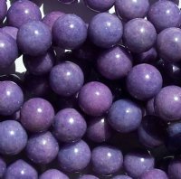16 inch strand of 10mm Round Purple Candy Jade Beads