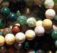 16 inch strand of 10mm Indian Agate Round Beads