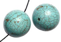 16 inch strand 10mm Green Howlite Turquoise Matrix Beads