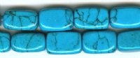 16 inch strand of 12x8mm Turquonite Rectangle Nugget Beads
