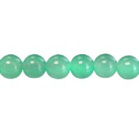 15 inch strand of 8mm Round Green Jade Beads