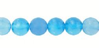 15.5 inch strand 4mm Round Blue Agate Beads