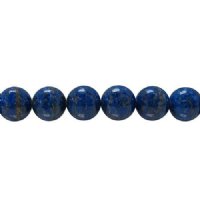 15 inch strand of 8 to 8.5mm Round Lapis Beads