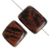 16 inch strand of 18x13mm Mahogany Obsidian Nugget Beads