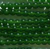16 inch strand of 6mm Round Medium Green Jade Beads