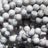 16 inch strand of 6mm Round White Howlite Beads