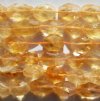 14 inch strand 7 to 12mm x 8 to 6mm Citrine Faceted Ovals