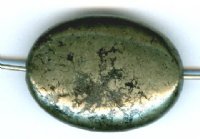 1 25x18x7mm Flat Oval Pyrite