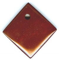 1 25x6mm Red Jasper Diamond / Square Pendant