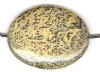 1 40x30mm Artistic Stone Jasper Flat Oval Bead