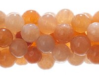 16 inch strand of 4mm Round Peach Aventurine Beads