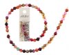 16 inch strand of 6mm Round Multicolor Agate Beads