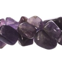8 inch strand of 18x12mm Tumbled Amethyst Nugget Beads