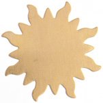 1 32mm Brass Sun Stamping Blank