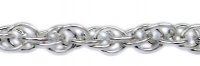 1 Foot 1.5mm Sterling Silver Wheat Chain