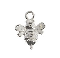 1, 11x8mm Sterling Silver Bumblebee Charm