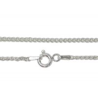 18 inch 1.4mm Sterling Silver Spiga Chain