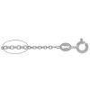 20 inch 1.4mm Sterling Silver Oval Cable Chain