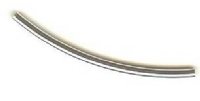 SS2539 1, 25x1.5mm Sterling Silver Curved Tube Bead
