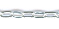 1 Foot 3x2mm Sterling Silver Flat Oval Link