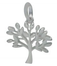 1 17.5x15mm Sterling Silver Tree of Life Charm Pendant
