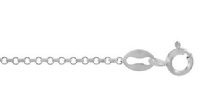 18 inch 1.2mm Sterling Silver Rolo Chain