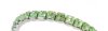 Swarovski Silver Stretch Bracelet with Chrysolite