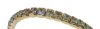 Swarovski Gold Stretch Bracelet with Black Diamond