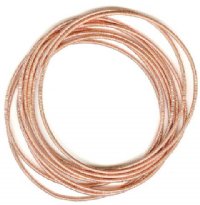 Pack of 10 50mm Coiled Stretch Bracelet -  Copper