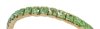 Swarovski Gold Stretch Bracelet with Chrysolite