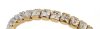 Swarovski Gold Stretch Bracelet with Crystal