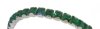 Swarovski Silver Stretch Bracelet with Emerald