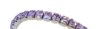 Swarovski Silver Stretch Bracelet with Violet