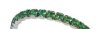 Swarovski Silver Stretch Bracelet with Erinite 