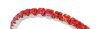 Swarovski Silver Stretch Bracelet with Padparadscha